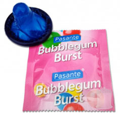 prezervativ pasante bubblegum albastru
